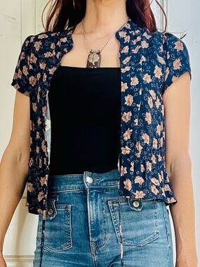 Rollas Floral Top Xsmall